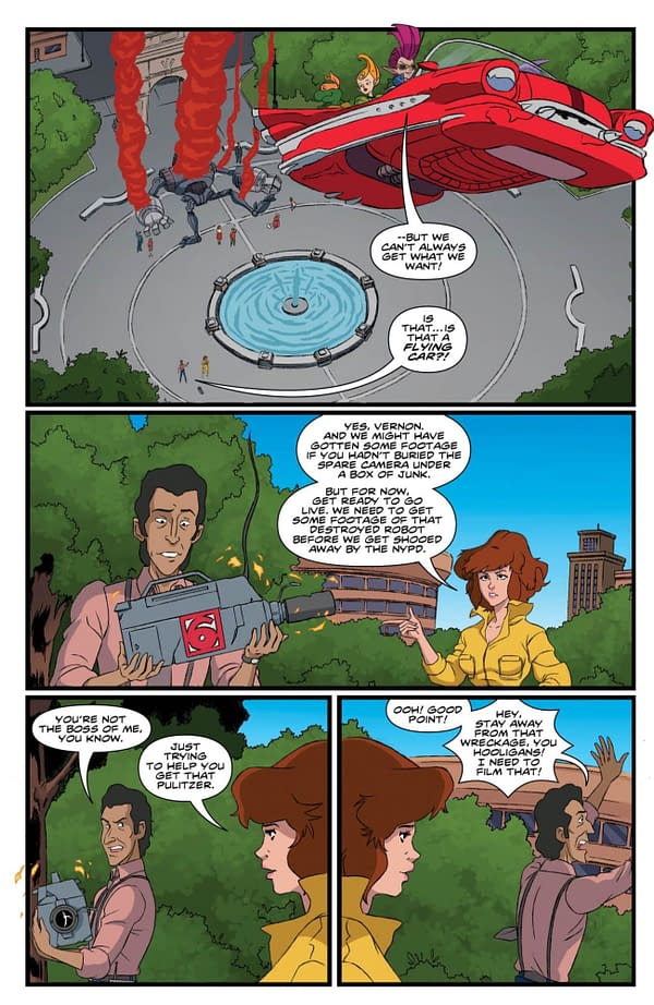 Interior preview page from TMNT: SATURDAY MORNING ADVENTURES #33 DAN SCHOENING COVER