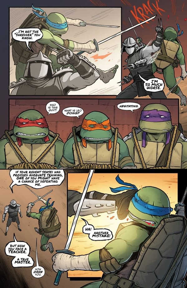 Interior preview page from TEENAGE MUTANT NINJA TURTLES: BATTLE NEXUS #2 BEN BISHOP COVER