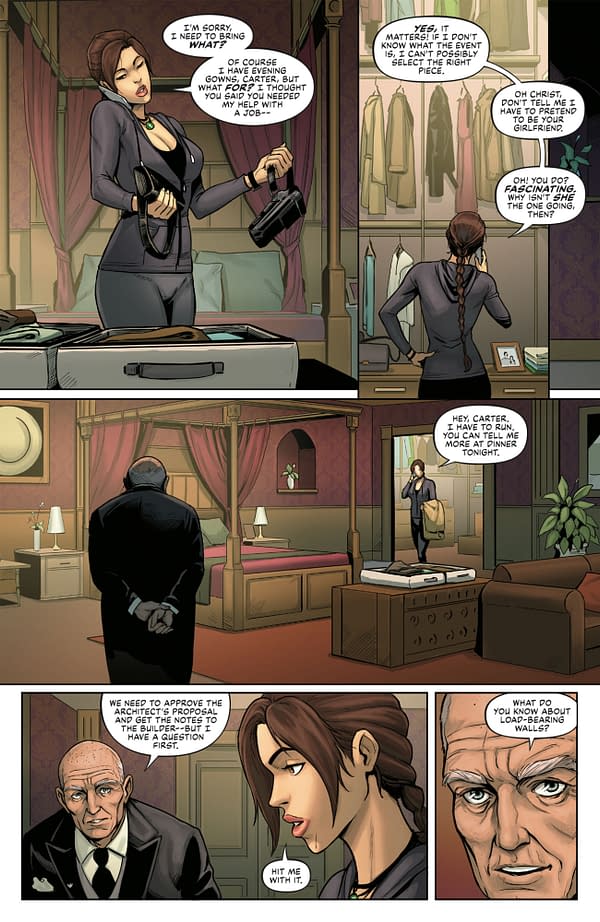 Interior preview page from TOMB RAIDER: SACRED ARTIFACTS #2 EREN ANGIOLINI COVER