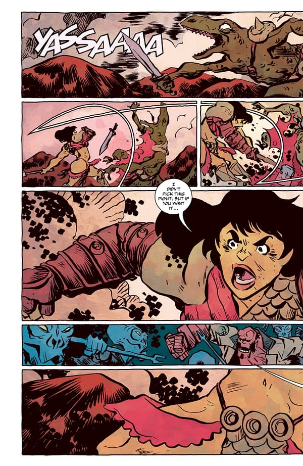 Interior preview page from MISS TRUESDALE AND THE RISE OF MAN #3 CLEM ROBINS COVER