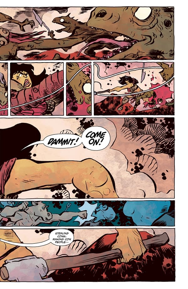 Interior preview page from MISS TRUESDALE AND THE RISE OF MAN #3 CLEM ROBINS COVER