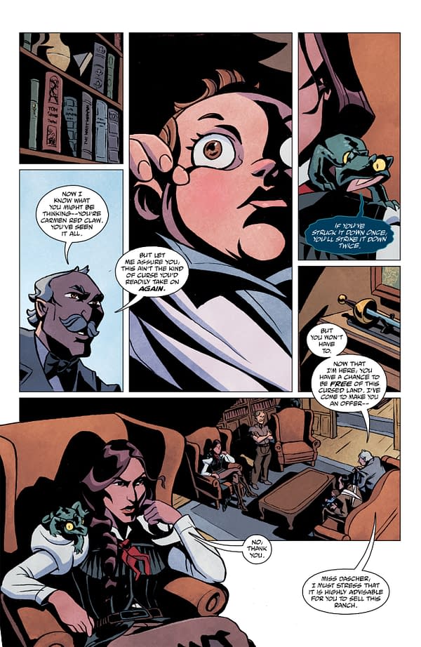 Interior preview page from CARMEN RED CLAW: BELLY OF THE BEAST #2 CLEM ROBINS COVER