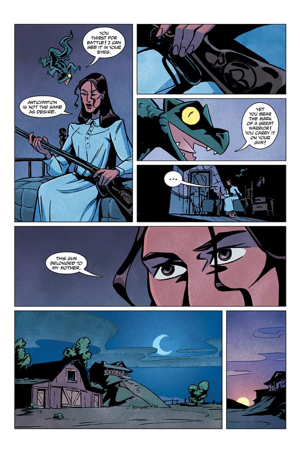 Interior preview page from CARMEN RED CLAW: BELLY OF THE BEAST #2 CLEM ROBINS COVER