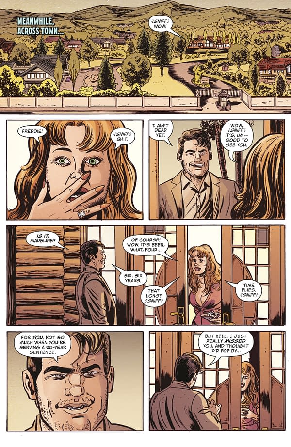 Interior preview page from AMERICAN CAPER #4 LEE LOUGHRIDGE COVER