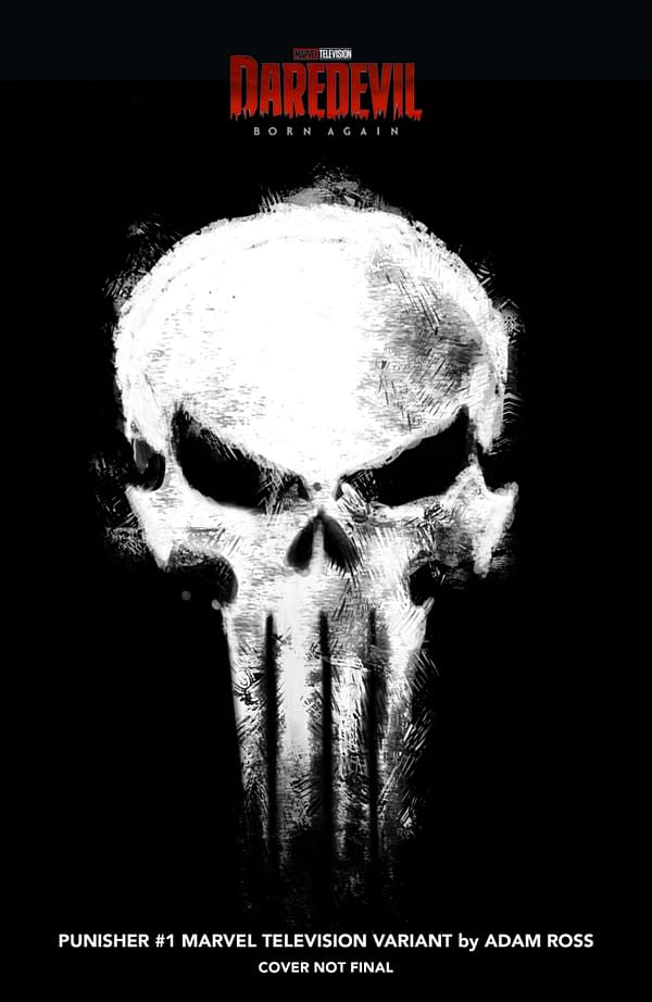 Cover image for PUNISHER #1 ADAM ROSS MARVEL TELEVISION LOGO VARIANT