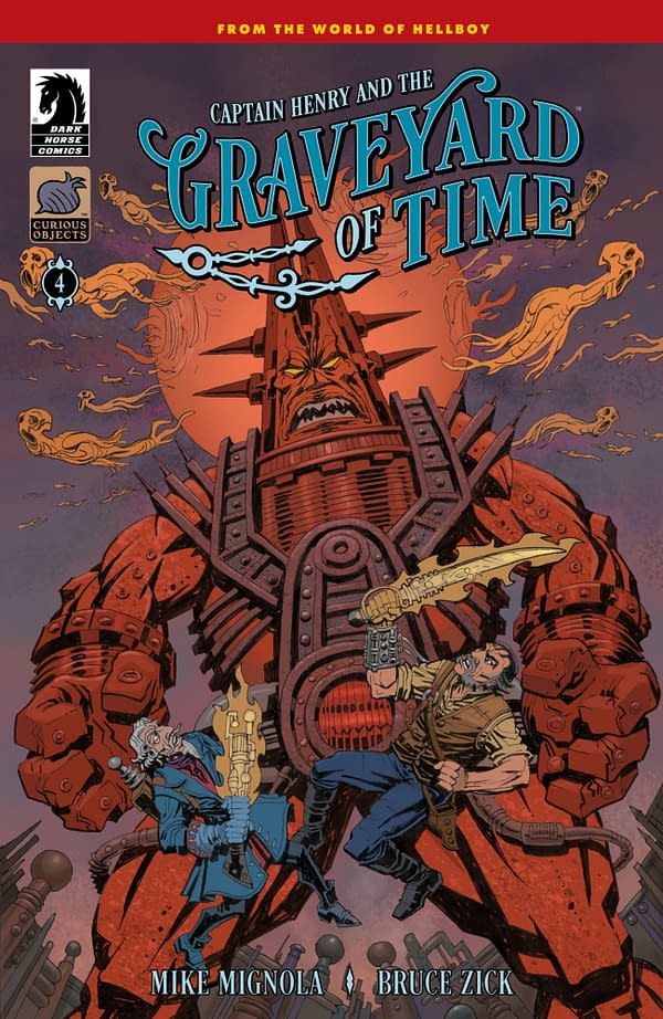 Cover image for CAPTAIN HENRY AND THE GRAVEYARD OF TIME #4 CLEM ROBINS COVER