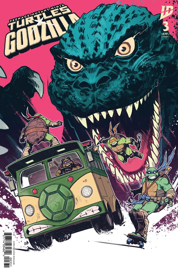 Cover image for Teenage Mutant Ninja Turtles x Godzilla #3 Variant C (Wijngaard)