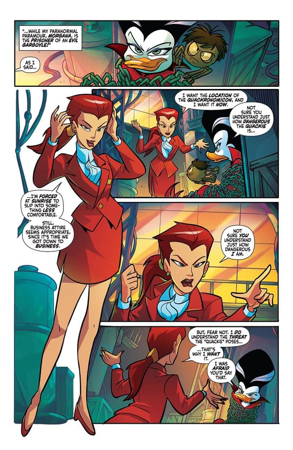 Interior preview page from Gargoyles/Darkwing Duck #2