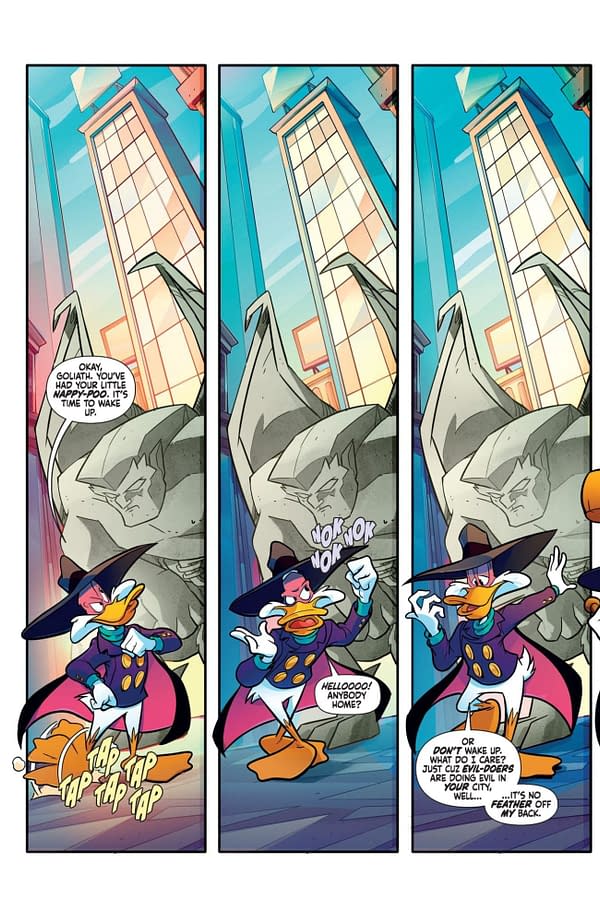 Interior preview page from Gargoyles/Darkwing Duck #2