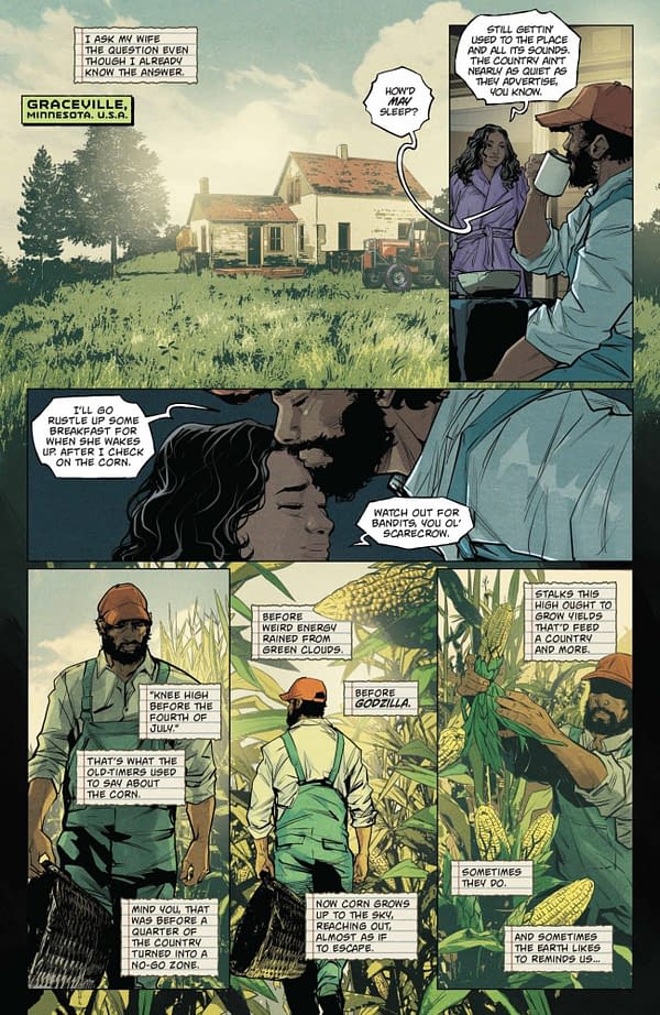 Interior preview page from GODZILLA #7 JONATHAN URIBE COVER