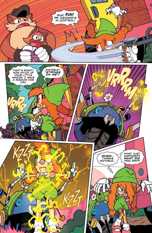 Interior preview page from SONIC THE HEDGEHOG #84 MIN HO KIM COVER