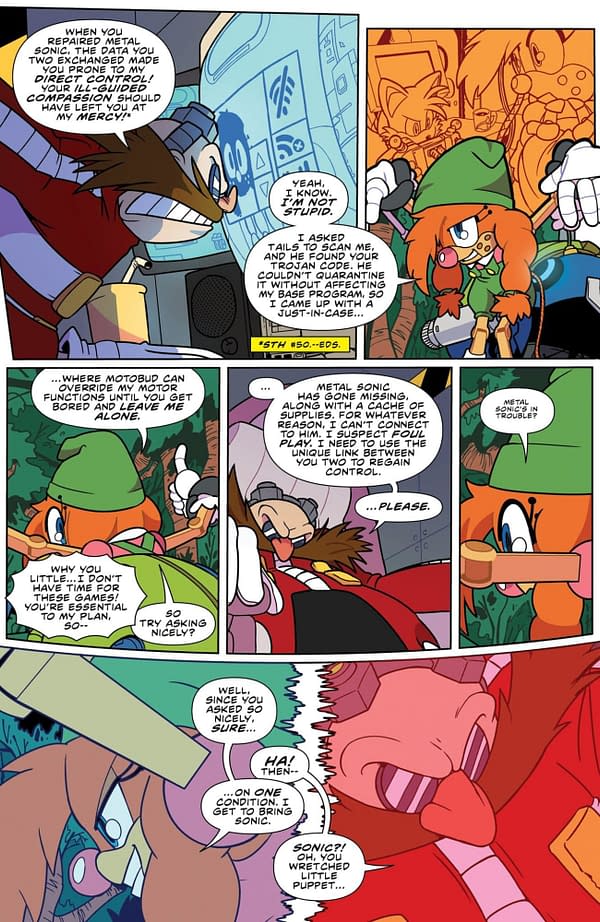 Interior preview page from SONIC THE HEDGEHOG #84 MIN HO KIM COVER