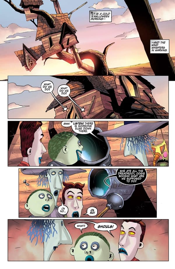 Interior preview page from Nightmare Before Christmas: The Shiver of Christmas Town #2