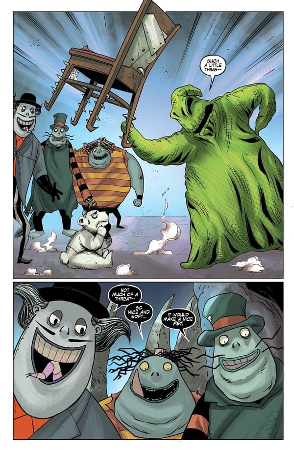 Interior preview page from Nightmare Before Christmas: The Shiver of Christmas Town #2