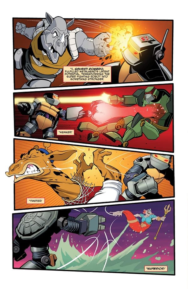 Interior preview page from TEENAGE MUTANT NINJA TURTLES: BATTLE NEXUS #4 OMAR FRANCIA COVER