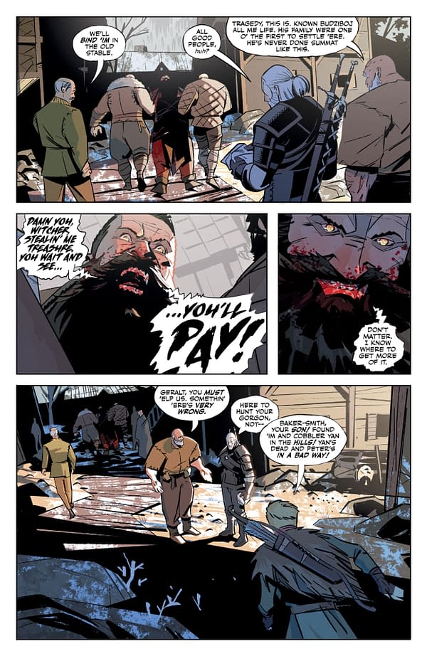 Interior preview page from THE WITCHER: BLOOD STONE #2 HASSAN OTSMANE-ELHAOU COVER