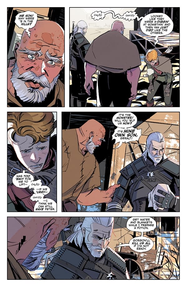 Interior preview page from THE WITCHER: BLOOD STONE #2 HASSAN OTSMANE-ELHAOU COVER