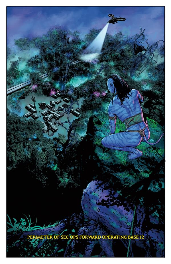 Interior preview page from AVATAR: THE GAP YEAR - TIPPING POINT #5 MICHAEL HEISLER COVER