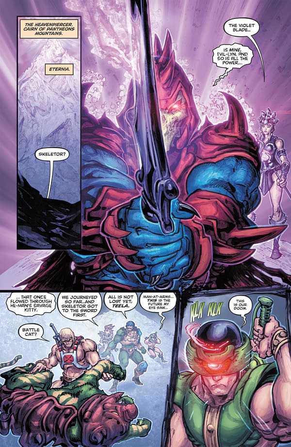 Interior preview page from HE-MAN AND THE MASTERS OF THE UNIVERSE #4 ANDWORLD DESIGN COVER
