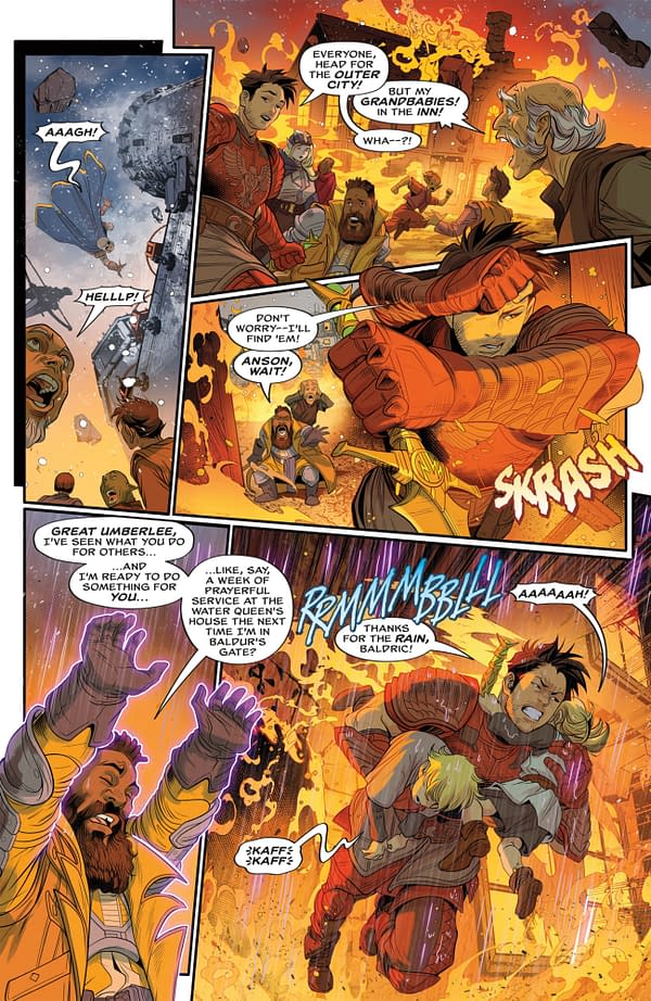 Interior preview page from DUNGEONS AND DRAGONS: THE FALLBACKS #2 RAUL ANGULO COVER