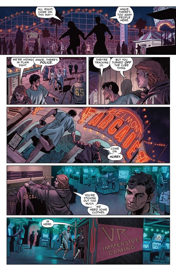 Interior preview page from MASTERMINDS #4 HASSAN OTSMANE-ELHAOU COVER