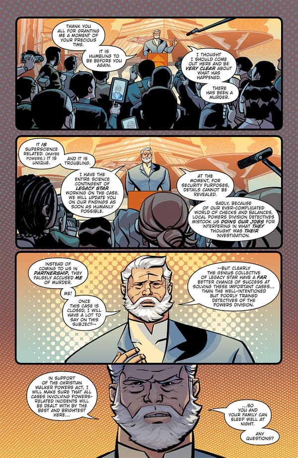 Interior preview page from POWERS 25 #7 JOSH REED COVER