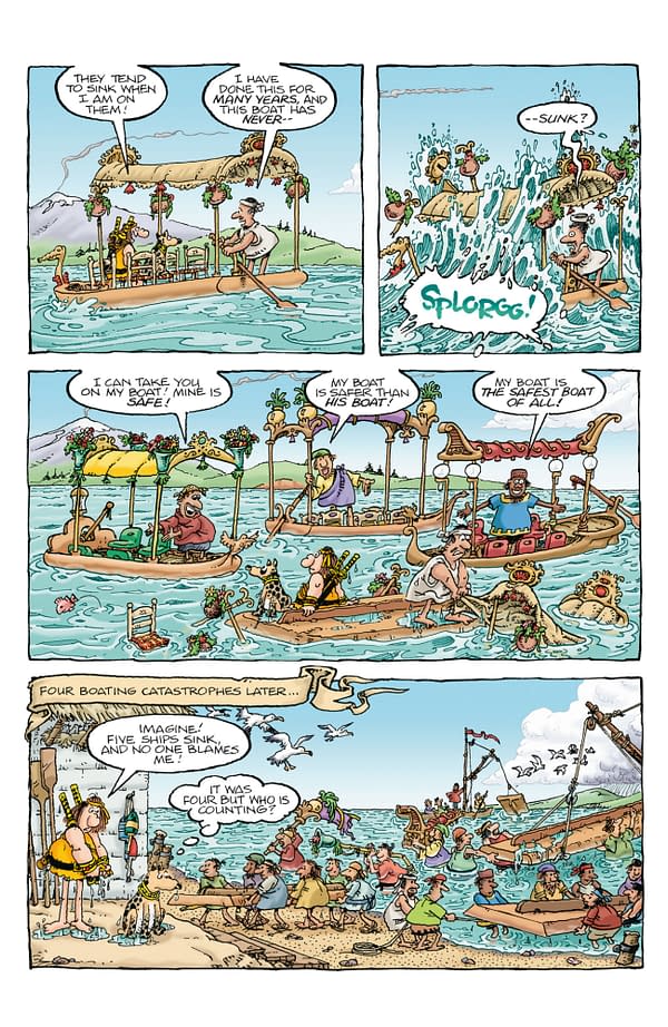 Interior preview page from GROO: THE PROPHECY #1 CARRIE STRACHAN COVER