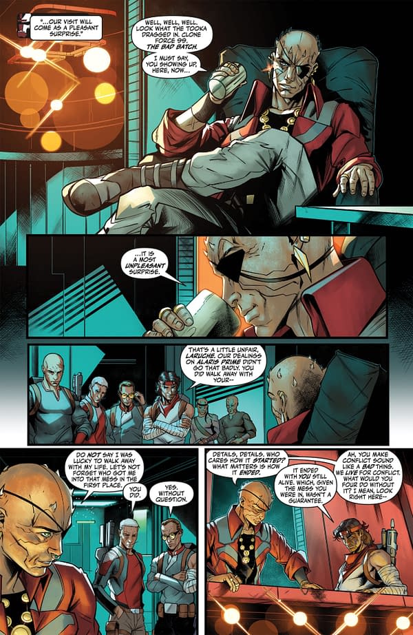 Interior preview page from STAR WARS: THE BAD BATCH - ROGUE AGENTS #2 MICHAEL ATIYEH COVER