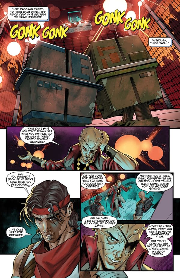 Interior preview page from STAR WARS: THE BAD BATCH - ROGUE AGENTS #2 MICHAEL ATIYEH COVER