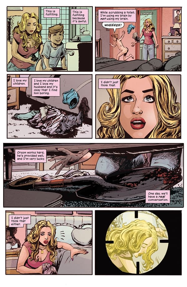 Interior preview page from AMERICAN CAPER #5 LEE LOUGHRIDGE COVER