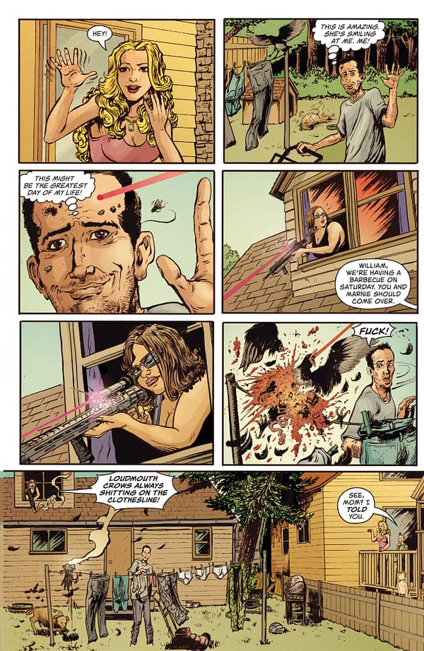 Interior preview page from AMERICAN CAPER #5 LEE LOUGHRIDGE COVER