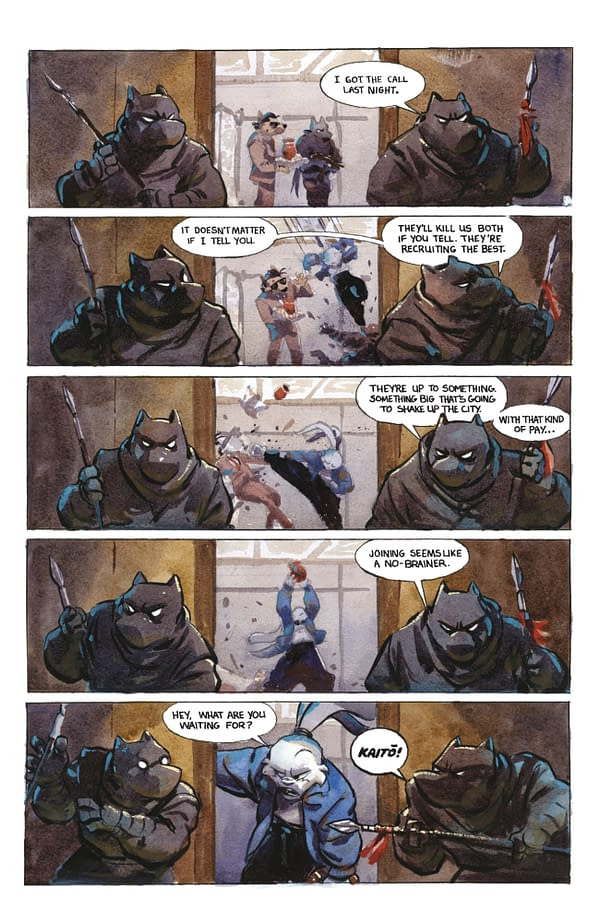 Interior preview page from USAGI YOJIMBO: KAITō '84 #1 JARED CULLUM COVER