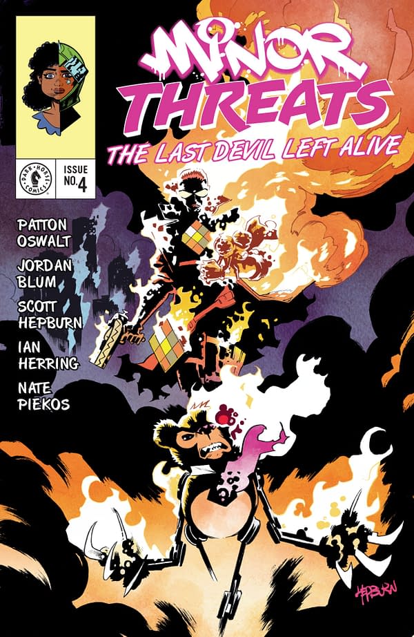 Cover image for MINOR THREATS: THE LAST DEVIL LEFT ALIVE #4 IAN HERRING COVER