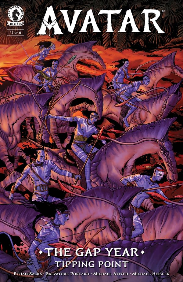 Cover image for AVATAR: THE GAP YEAR - TIPPING POINT #5 MICHAEL HEISLER COVER