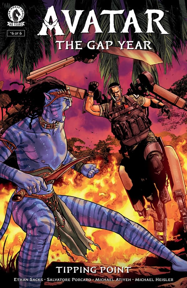 Cover image for AVATAR: THE GAP YEAR - TIPPING POINT #6 MICHAEL HEISLER COVER