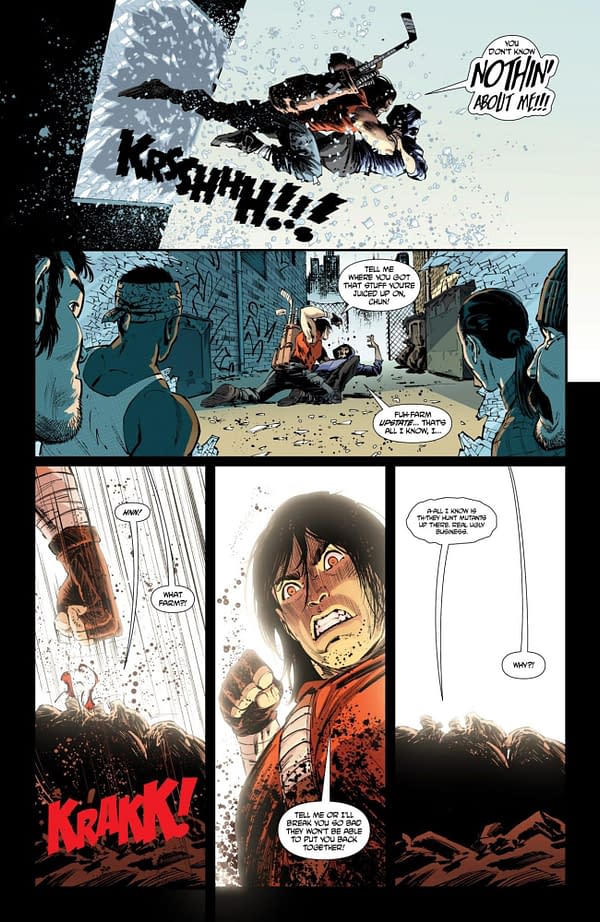 Interior preview page from TEENAGE MUTANT NINJA TURTLES: CASEY JONES #5 AMANCAY NAHUELPAN COVER