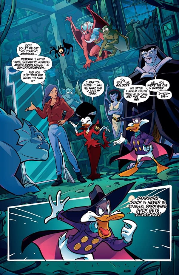 Interior preview page from Gargoyles/Darkwing Duck #3