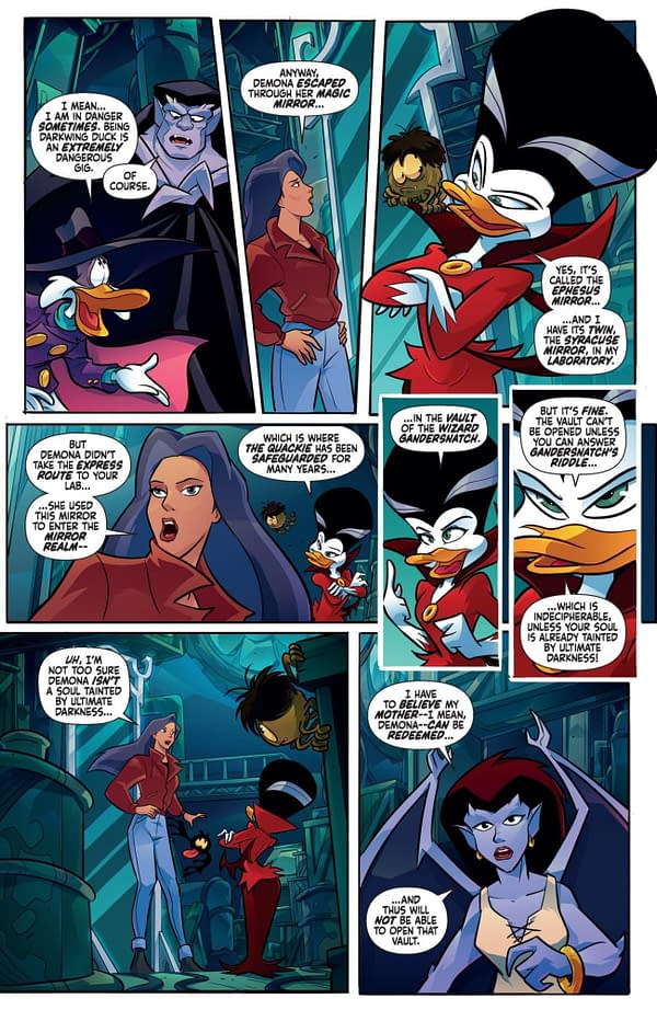 Interior preview page from Gargoyles/Darkwing Duck #3