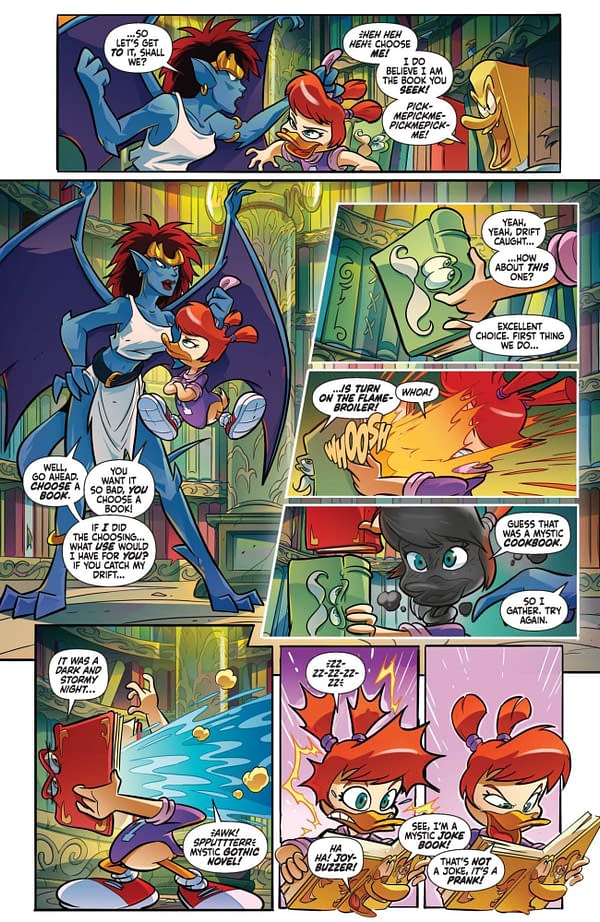 Interior preview page from Gargoyles/Darkwing Duck #3