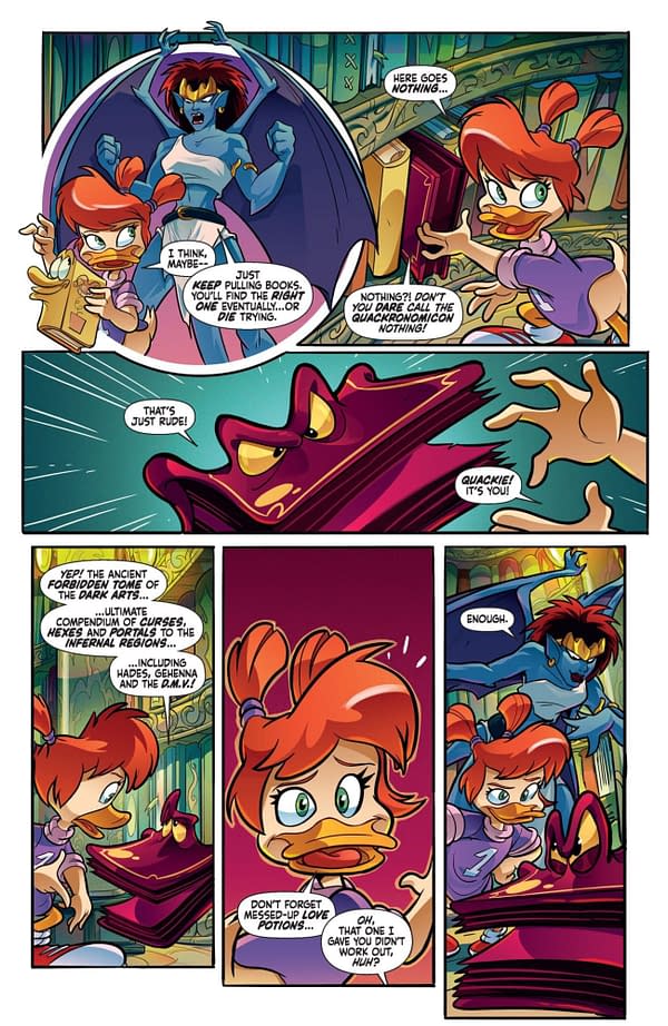 Interior preview page from Gargoyles/Darkwing Duck #3