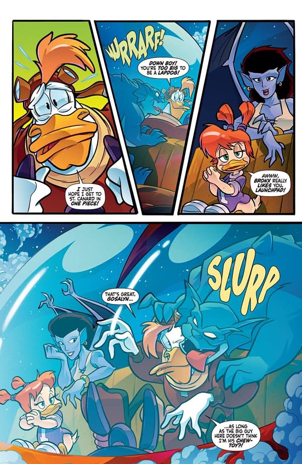 Interior preview page from Gargoyles/Darkwing Duck #4