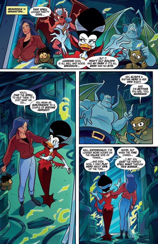 Interior preview page from Gargoyles/Darkwing Duck #4