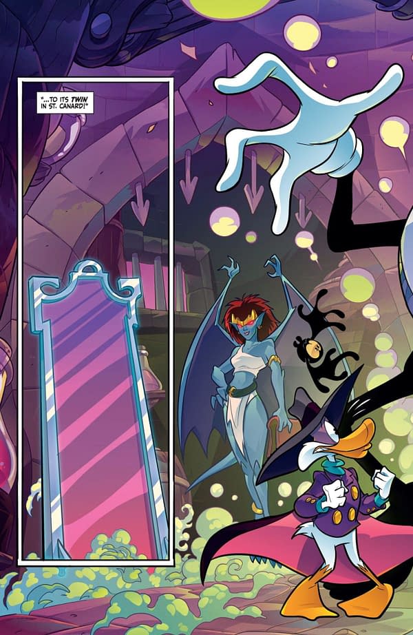 Interior preview page from Gargoyles/Darkwing Duck #4