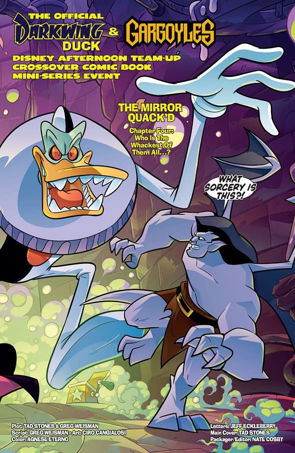 Interior preview page from Gargoyles/Darkwing Duck #4