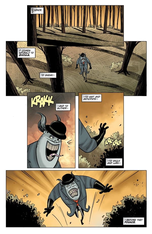 Interior preview page from Nightmare Before Christmas: The Shiver of Christmas Town #3