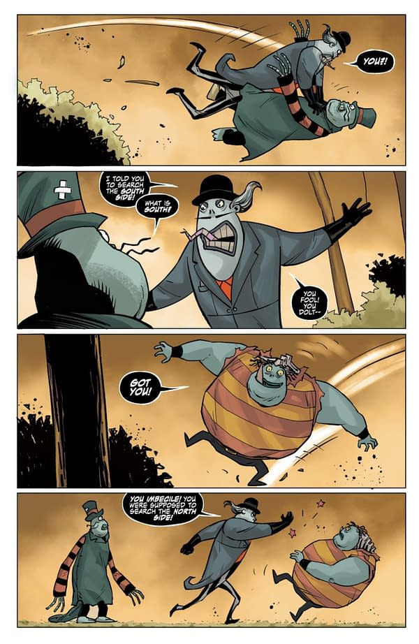 Interior preview page from Nightmare Before Christmas: The Shiver of Christmas Town #3