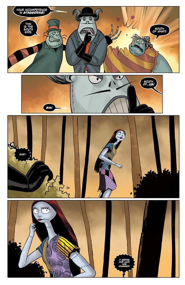 Interior preview page from Nightmare Before Christmas: The Shiver of Christmas Town #3
