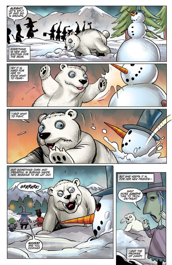 Interior preview page from Nightmare Before Christmas: The Shiver of Christmas Town #3