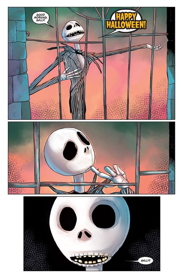 Interior preview page from Nightmare Before Christmas: Shiver of Christmas Town #2