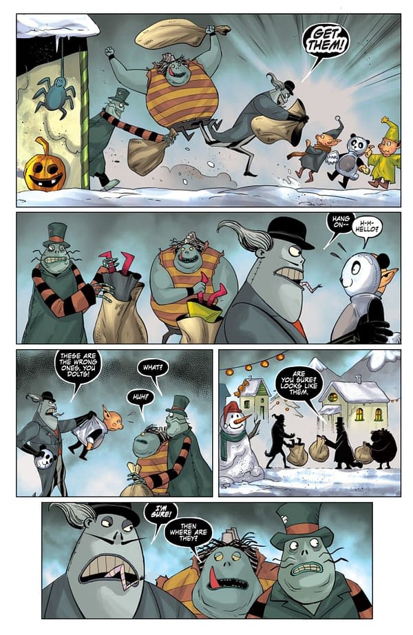 Interior preview page from Nightmare Before Christmas: Shiver of Christmas Town #2